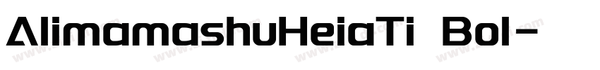 AlimamashuHeiaTi Bol字体转换